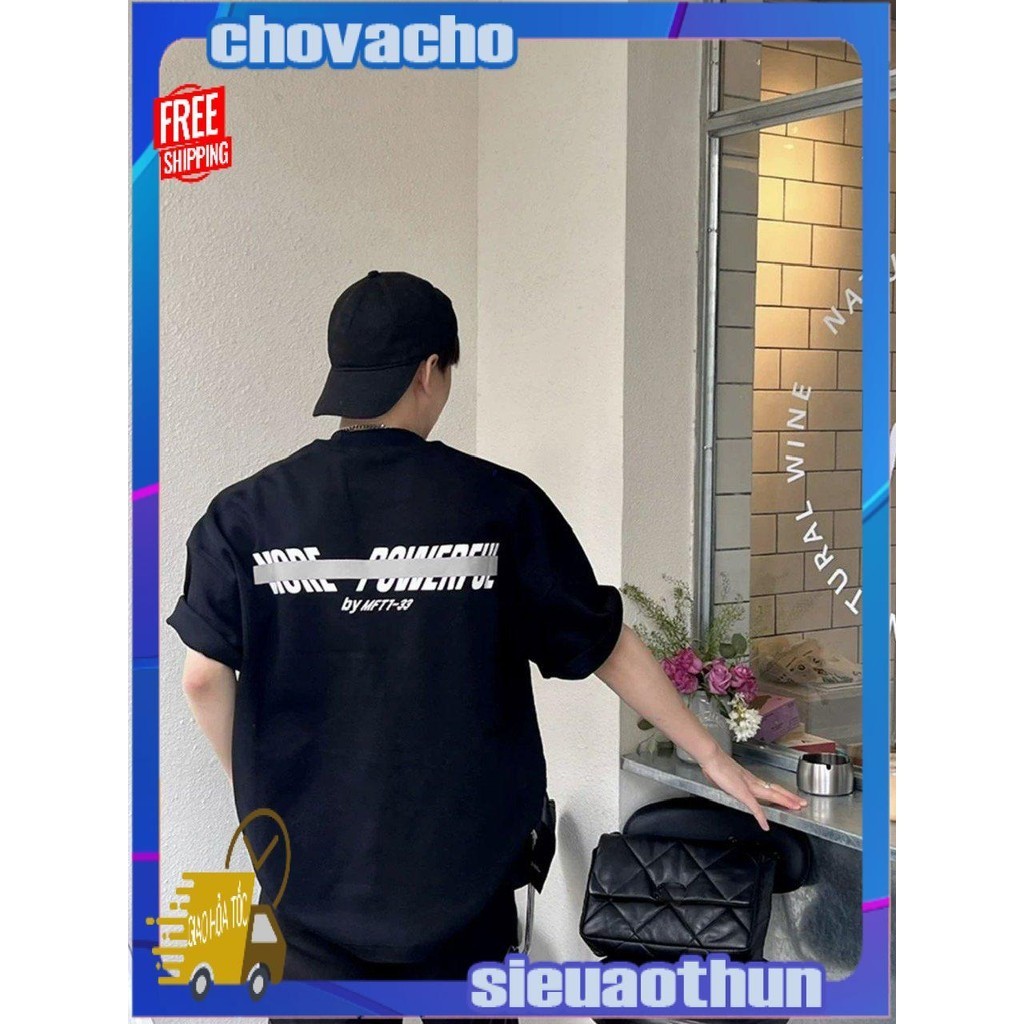 Áo thun Stee Cổ tròn in MORE LINE ICVCVNI Unisex