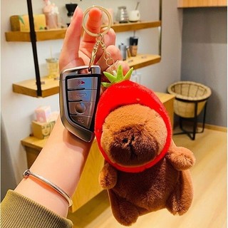 Móc Khóa Hình Búp Bê capybara Nhồi Bông Đáng Yêu