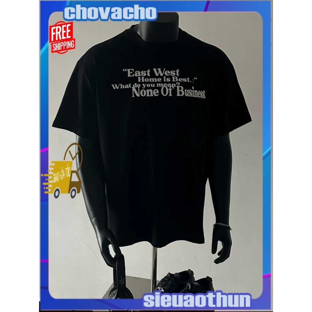 Áo thun Stee Cổ tròn in EAST WEST Localbrand ICVCVNI Unisex