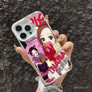 Ốp điện thoại bạc màu NANA Ozaki NANA dùng cho IPhone 11 13 14 15 ProMax 12 PRO 14 15 plus X XR XSMAX 7 8PLUS SE QYJS Ốp Cứng chống rơi Ốp bảo vệ điện thoại TPU HUJE