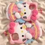 Ốp Lưng Iphone Silicon Mềm Iphone 14 Pro Max Dễ Thương Hello Kitty Flower Full Body Chống Sốc Bảo Vệ Cho IPhone 16 15 14 13 12 11 Pro Max XR