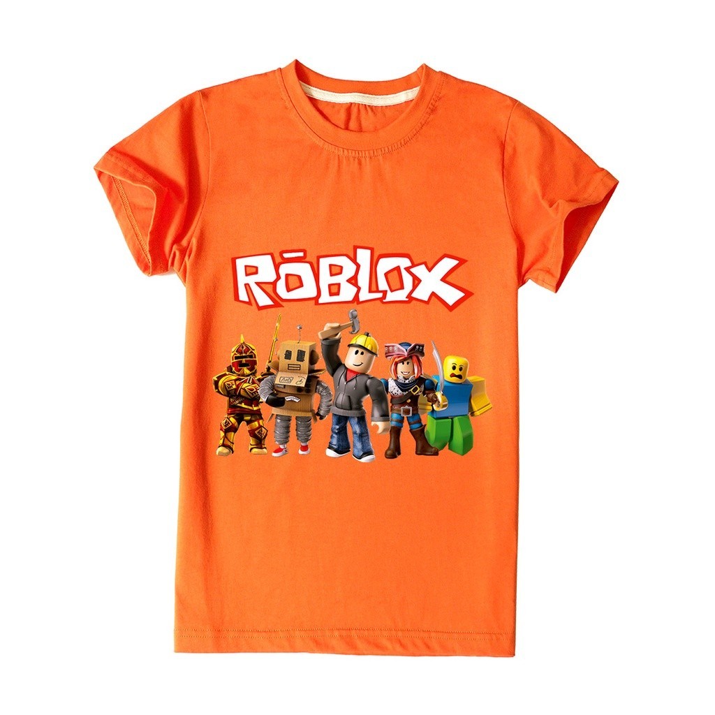 Áo thun ngắn tay Roblox hoạt hình trẻ em 2024 - In hình nhân vật siêu anh hùng cho bé trai