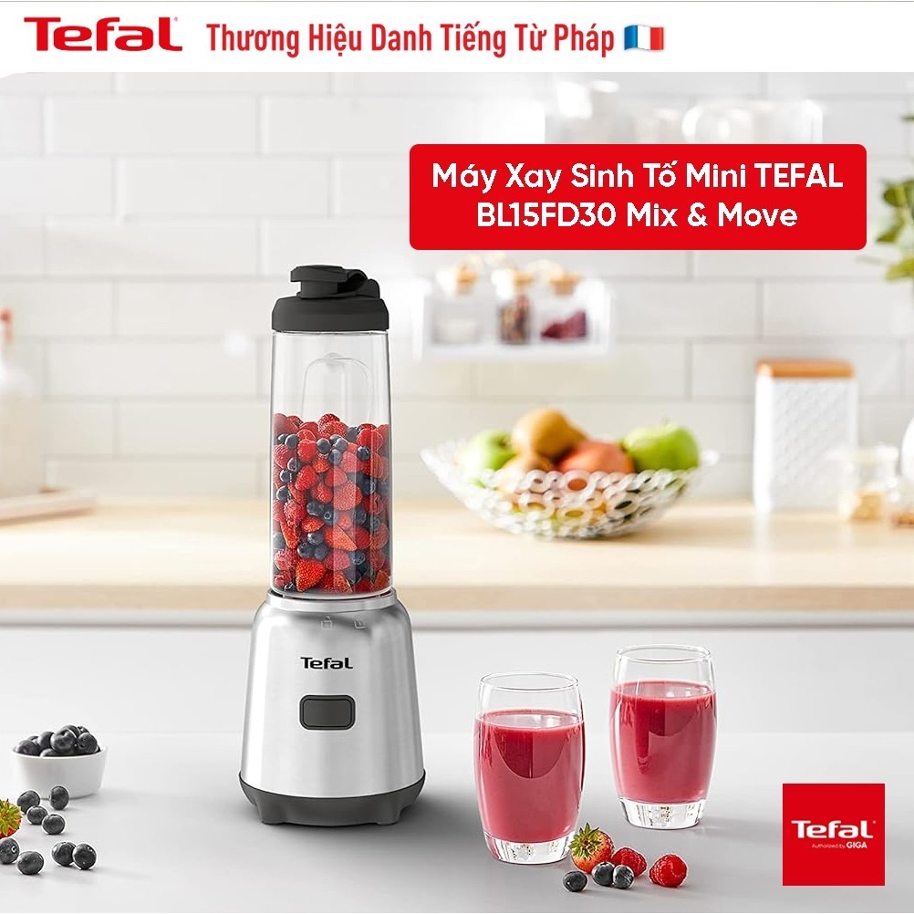 Máy xay sinh tố mini Tefal BL15FD30 Mix & Move Mini-Standmixer - Bảo hành chính hãng 24 tháng