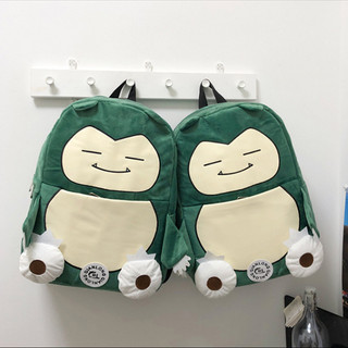 Pokemon Snorlax Sang Trọng Ba Lô Cặp Đôi Túi Dung Tích Lớn Ba Lô Sinh Viên Đại Học Nữ Hoạt Hình Dễ Thương Túi Đi Học