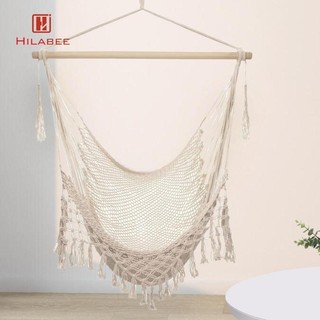 Hilabee Boho Treo Võng Ghế Xoay Có Tua Rua Cho Sân Vườn Ngoài Trời Trong Nhà