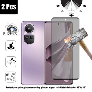 Oppo Reno 10 Pro 5G 2 Chiếc Kính Cường Lực Bảo Vệ Màn Hình Bảo Vệ Màn Hình Cho OPPO Reno 12 11 10 Pro Plus 5G Chống Gián Điệp 9D Kính Bảo Vệ