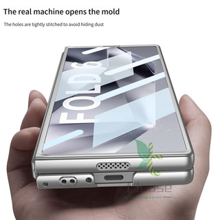 Siêu Mỏng Với Phim Gấp Ốp Lưng Samsung Galaxy Z Fold 6 Z Fold 5 Vỏ Thân Thiện Với Da PC Cứng Vỏ Chống Trầy Xước