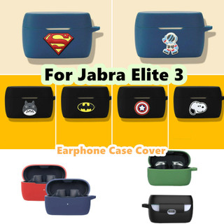 [imamura] Dành Cho Jabra Elite 3 Vỏ Silicon Mềm Màu Trơn Hợp Thời Trang Vỏ Hoạt Hình