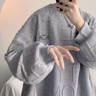 Áo nỉ nam EERSHENSHI thiết kế in ba chiều phiên bản Hàn Quốc của áo dáng rộng