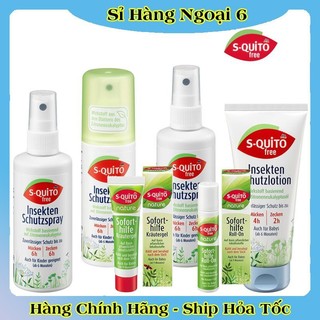 Xịt chống muỗi, kem bôi côn trùng đốt, thanh lăn và gel bôi muỗi đốt Squito Free cho bé từ sơ sinh của Đức- Date mới