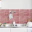 Nhãn dán tường gạch tự dính CORALTIDE, Giấy dán tường chống thấm nước chống dầu, Decal dán tường chống ẩm chịu nhiệt