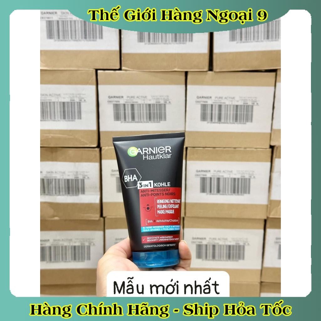 [auth] SỮA RỬA MẶT GARNIER 3IN1 CHO DA DẦU, NHỜN GIÚP SE KHÍT LỖ CHÂN LÔNG- NỘI ĐỊA ĐỨC ĐỦ BILL [Hot]