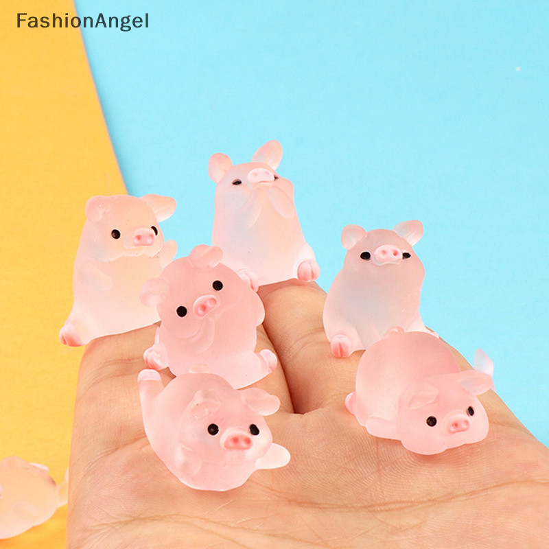FashionAngel 1 / 5 Chiếc Nhựa Dạ Quang Heo Trang Trí Bảng Điều Khiển Ô Tô Trang Trí Nhà DIY Đồ Trang Trí Phụ Kiện TH