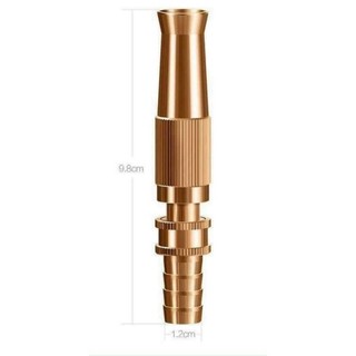 Đầu vòi xịt tăng áp lực nước mini Vòi xịt nước tăng áp đa năng bằng đồng tưới cây rửa xe cực mạnh kèm đai siết ống SUNND