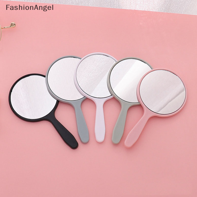 Gương trang điểm cầm tay FashionAngel Gương trang điểm tròn có tay cầm Gương tay Mỹ phẩm TH
