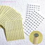 1 / 4 tờ Nhãn dán số Laser chống nước cho DIY Craft Tự dính Sơn móng tay Màu môi Thẻ số Nhãn dán [làm đẹp]