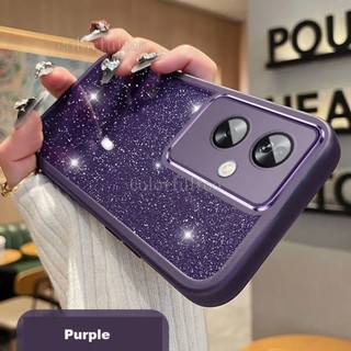 Vỏ Realme Note 60X 2024 Cho Realme Note 60X Note 50 Note50 Note60 4G Silicon Siêu Mỏng TPU Trong Suốt Ngôi Sao Bling Lấp Lánh Vỏ Mạ Bảo Vệ Ống Kính Máy Ảnh Ốp điện thoại Chống Sốc