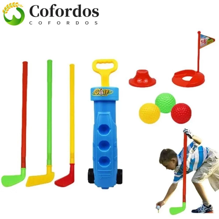 Bộ đồ chơi gôn COFORDOS, Bộ trò chơi Golf thông thường di động cho trẻ em, Đồ chơi thể thao Bộ đồ chơi thiết bị câu lạc bộ Mini Bộ đồ chơi câu lạc bộ chơi gôn cho trẻ em Quà tặng trẻ em