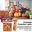 Máy chiếu đèn pin Halloween CHEESELY, với 24 mẫu Đồ chơi đèn pin máy chiếu phát sáng ma bí ngô, Đèn ngủ vui nhộn tương tác Đèn pin chiếu trẻ em