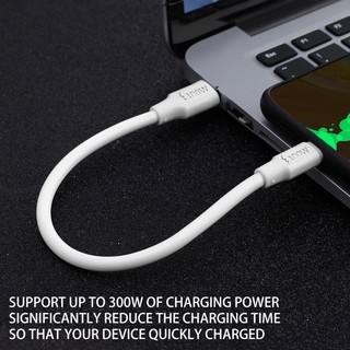 Cáp sạc nhanh 300W Type C, Đồng bộ dữ liệu tốc độ cao & Dây sạc PD 300W với chất liệu PVC bền, tùy chọn 0,25 / 1 / 1,5 / 2M