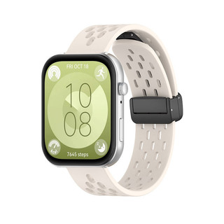 Dây đeo + Đầu nối Khóa gấp Dây đeo silicon khóa từ tính cho Huawei Watch Fit 3 / Fit 4 / Fit5 / Pro