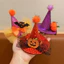 YT4 Halloween phù thủy mũ ma kẹp tóc mũ đội đầu cô gái bí ngô kẹp tóc để biểu diễn