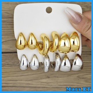 Marset Bộ 6 Bông Tai Quyến Rũ Giọt Nước Thời Trang Cho Fashionistas Trang Sức Handmade
