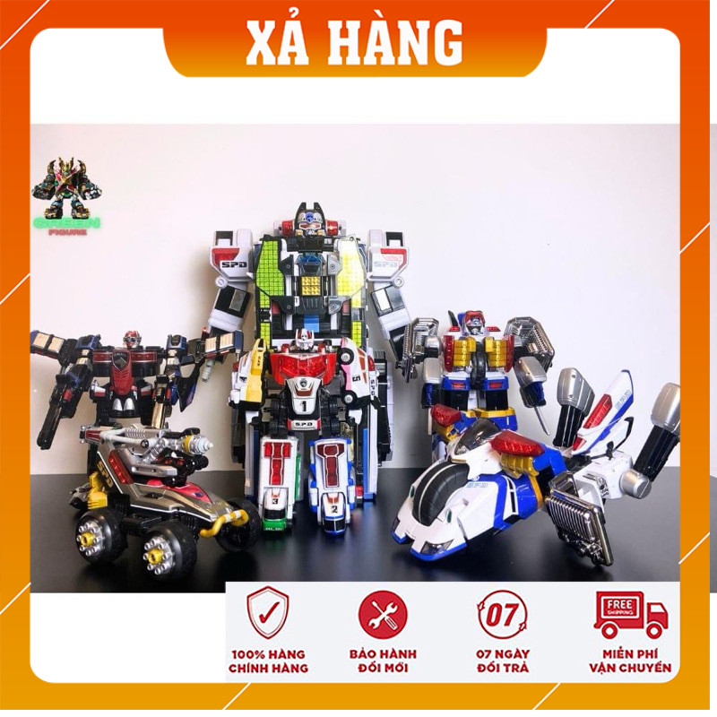 (Giá Sỉ) DX Dekaranger 2004 - Deka Bike - Deka Robo - Deka Base - Deka ...
