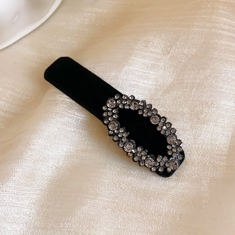 Kẹp Tóc Nhung Đen Thu Đông - Thiết kế Thanh Lịch, Sang Trọng