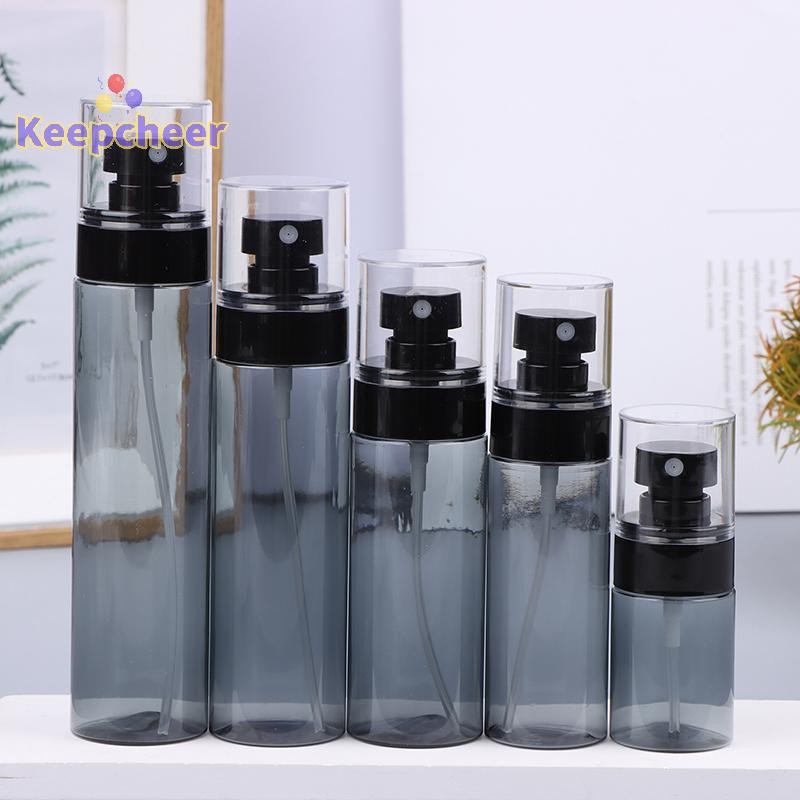 [Keepcheer] 1Pc 30ml 60ml 80ml 100ml 120ml Chai có nắp trong suốt Xịt mịn đóng chai phụ Du lịch Chai mỹ phẩm nhỏ cầm tay [Mới]