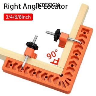 1 Bộ Thước Góc Phải, Dụng Cụ Chế Biến Gỗ Hình Chữ L 90° Dụng cụ định vị, Kẹp góc cố định bằng nhựa 3 / 4 / 6 / 8 inch bền bỉ Kẹp góc 90 độ cho hộp Tủ Khung ảnh