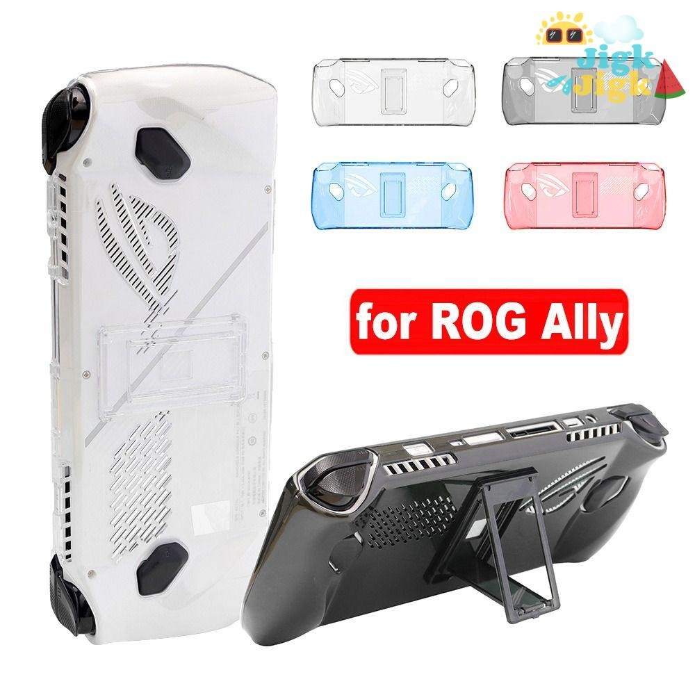 Jigk Bảo vệ, có chân đế PC, Vỏ bảng điều khiển cầm tay trong suốt chống sốc chất lượng cao cho phụ kiện trò chơi Asus ROG Ally