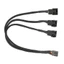 Treeling PWM Fan Splitter 4Pin Adapter Cáp 1 Đến 3 4 Máy Tính CPU Fan Splitter Quạt PC