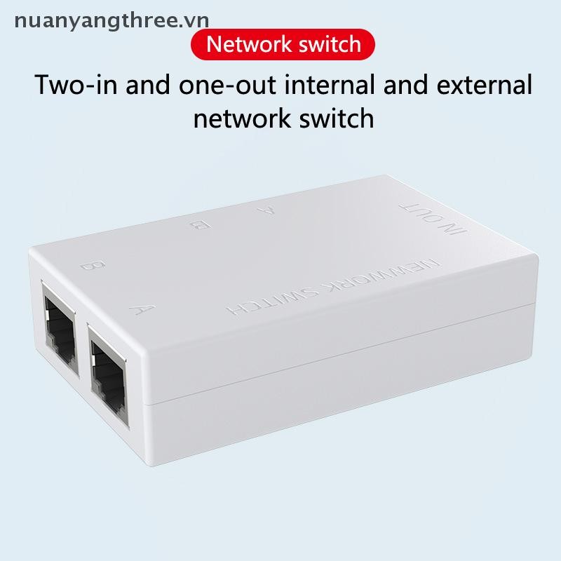 Nuanyangthree.vn Công tắc mạng RJ45 bằng nhựa chất lượng cao 2 cổng LAN ...