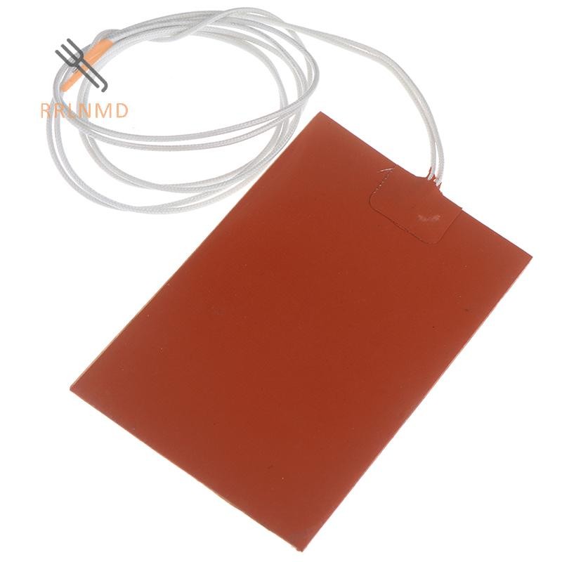 Rrlnmd > 300W 220V 10x15cm Dầu Động Cơ Silicon Nóng Miếng Lót Cao Su Heag Thảm Ấm MỚI