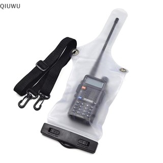 Túi đựng chống nước vô tuyến di động QIUWU dành cho bộ đàm có dây buộc.