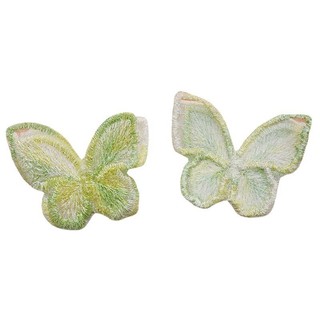 Phụ kiện tóc hình bướm thêu lưới phong cách ảo thuật AB hai lớp kẹp tóc phụ kiện trang sức DIY đơn giản và dễ phối bán buôn