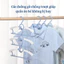 Móc treo quần áo trẻ em hình gấu chống trượt điều chỉnh được độ rộng nhựa PP siêu bền