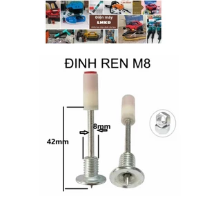 Đinh ren hạt n.ổ kích thước 7,5mm, Đinh kết hợp xoắn đai ốc M8, Ứng dụng tháo lắp thiết bị dễ dàng