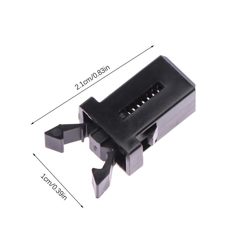 Tmoy 10 Chiếc Thùng Rác Có Thể Nhựa Khóa Tự Khóa Công Tắc Thay Thế Bắt Tương Thích Nắp Cảm Ứng Bin Chốt Đen Trắng Sửa Chữa Kẹp TCM