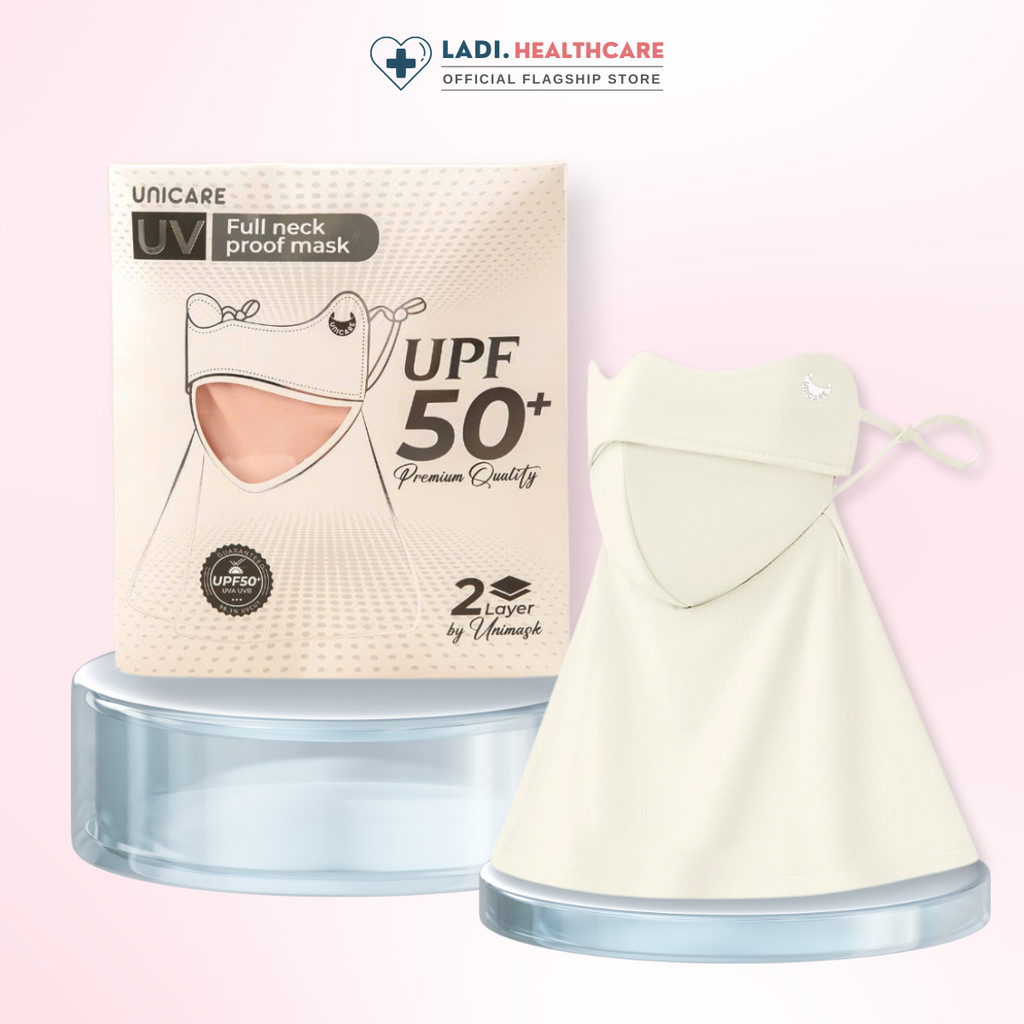 Khẩu trang vải chống nắng Unicare Trùm Cổ Proof Mask, thiết kế cải tiến chống nắng tối ưu