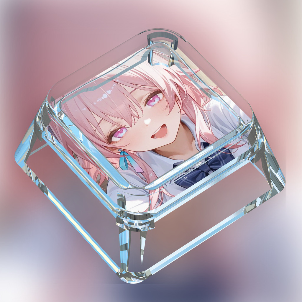 Honkai: Star Rail / Collapse Keycap Hoạt Hình Đơn Dễ Thương Anime Ngôi Sao Đường Sắt Tháng Ba Bảy Bàn Phím Cơ Chữ Thập Trục Trong Suốt Keycap / cdd