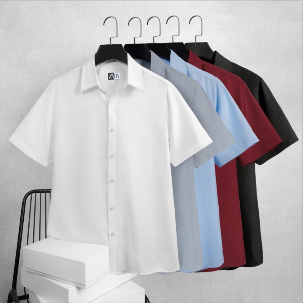 Áo sơ mi tay ngắn NDK-STORE , thiết kế sang trọng với form dáng slimfit, chất liệu thoáng mát GEN459