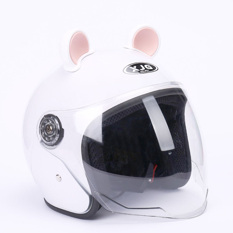 cute Mũ bảo hiểm tai mèo đẹp mắt, nón bảo hiểm con heo Unisex, Bảo vệ nhiều lớp, Chống sốc 6 lần, Thời trang độc đáo，Mũ Bảo Hiểm Unisex Size M L - Nón Nửa Đầu Full Phụ Kiện, Chống Nắng, Dùng 4 Mùa - Chuẩn An Toàn，gạt mưa mũ bảo hiểm