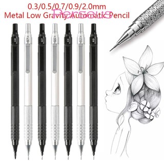 Bút chì tự động MEGOCE, Bút chì cơ khí trọng lực thấp bằng kim loại, Văn phòng phẩm chuyên nghiệp 0,3 / 0,5 / 0,7 / 0,9 / 2.0mm Bút chì phác thảo dành cho học sinh