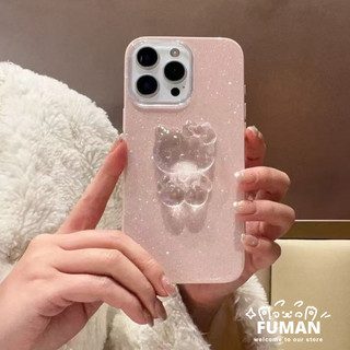 Ốp Điện Thoại 3D Crystal Kitty Mới Cho iPhone 16 Pro Max 15 14 Plus 13 12 Pro Max Lấp Lánh Vỏ Dễ Thương Đơn Giản Màu Kẹo Chống Sốc Cứng IMD Ốp Lưng