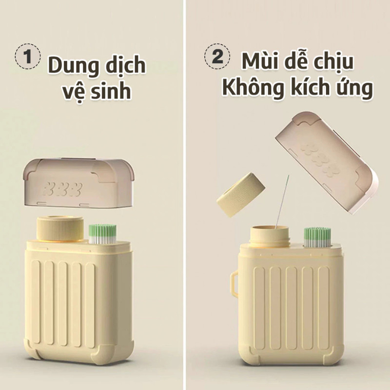 Hộp 240 Dây Vệ Sinh Lỗ Xỏ Khuyên Tai Hương Bạc Hà, Hoa Hồng, Que Vệ Sinh Lỗ Tai Khử Mùi