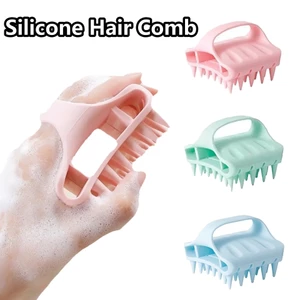 Bàn chải chăm sóc tóc và dầu gội bằng silicon Bàn chải Massage và làm sạch da đầu đa chức năng