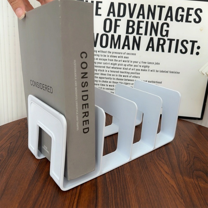 Máy Tính Để Bàn Bookends Ganizer Nhựa Lưu Trữ Cho Sách Tài Liệu Tạp Chí Hồ Sơ Phòng Học Đồ Dùng Văn Phòng Dụng Cụ Học Sinh