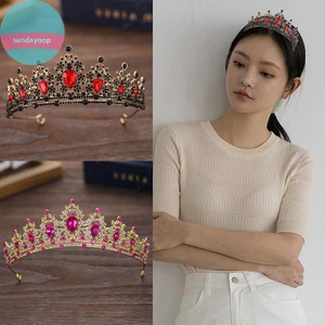 Tiара Vintage Công Chuada Pha Lê и Ким Сương Giả, Phụ Kiện Тóc Cho Cô Dâu или Dự Tiệc